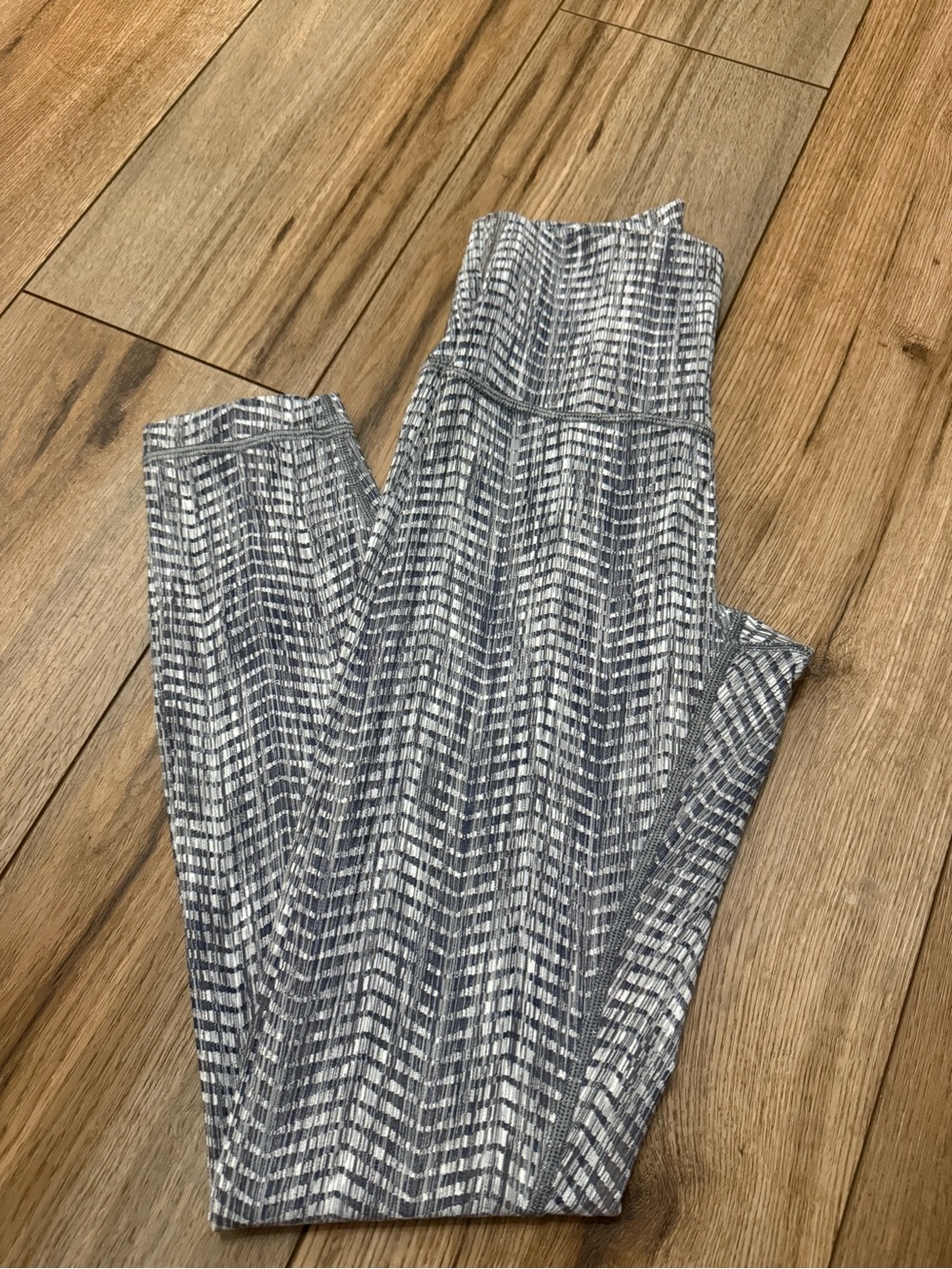 lululemon athletica Gray Patterned High-Rise Leggings